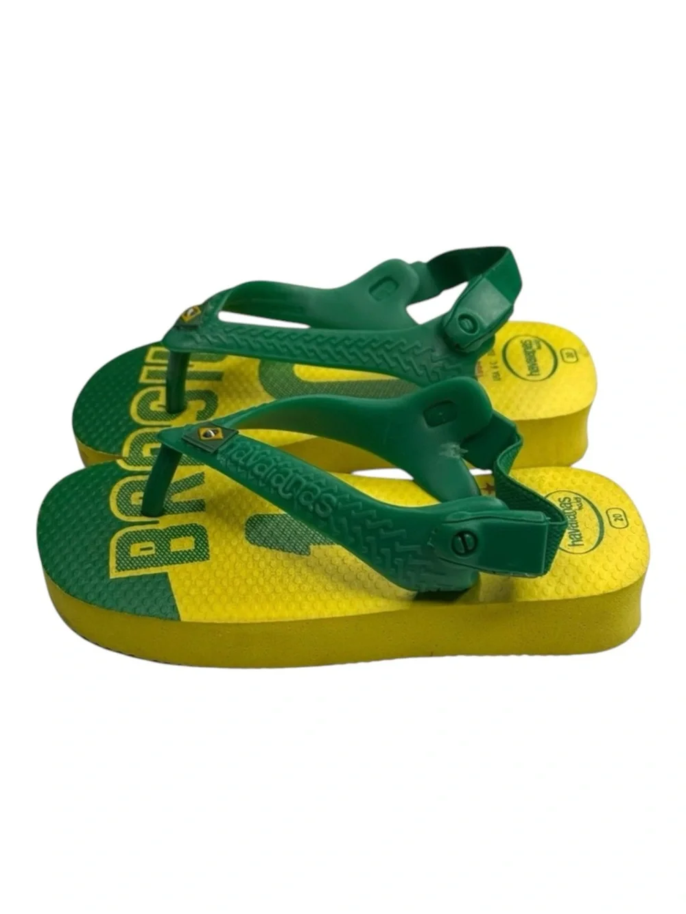 new Havaianas ✪ Ltd Ed FIFA World Cup Walker Sandal ✪ Brazil Yellow Green ✪ 6